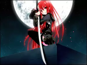 Dziewczyna, Shakugan No Shana, Ninja, Katana