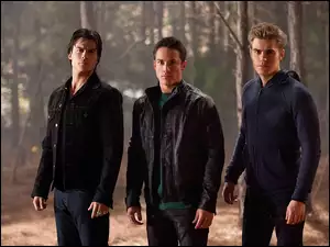 Ian Somerhalder, Paul Wesley, The Vampire Diaries, Pamiętniki wampirów, Michael Trevino