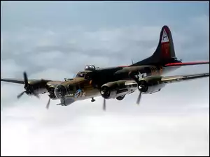 B-17, Fortress, Bombowiec, Flying
