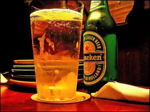 szklanka, Piwo, Heineken