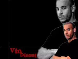 Vin Diesel, czarna koszulka