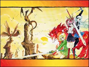 smoki, Magic Knight Rayearth, ludzie, dziewczyny