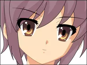 krótkie włosy, Suzumiya Haruhi No Yuuutsu, twarz
