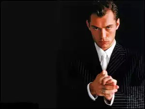 biała koszula, Jude Law, marynarka