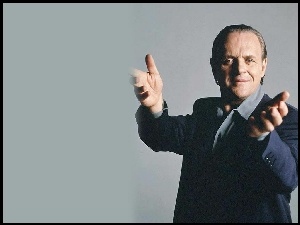 garnitur, Anthony Hopkins, grafitowy