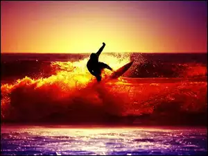 Surfing, Morze, Fala