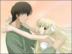 Chobits, zakochani, chłopak, dziewczyna