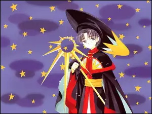 Cardcaptor Sakura, płaszcz, gwiazdy, postać