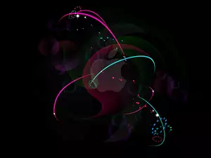 Czarne, Abstrakcja, Tło, Apple