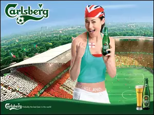 Sportowy, Butelka, Dziewczyna, Calsberg, Stadion