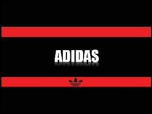 Logo, Pasy, Adidas, Czerwone