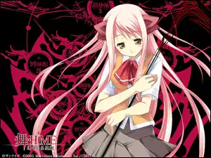 Mai Hime, napis, dziewczya, wzory