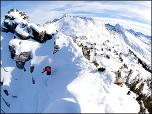 Zima, Góry, Alpinista