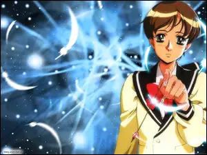 Vision Of Escaflowne, pióra, smutna, postać