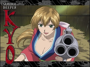 pistolet, Samurai Deeper Kyo, kobieta