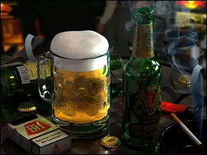 Kufel, Papierosy, Piwa, Butelka