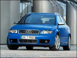 B7, niebieski, Audi A4
