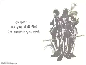 Saiyuki, księżyc, west, ludzie