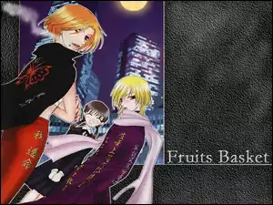 Fruits Basket, noc, ludzie, miasto