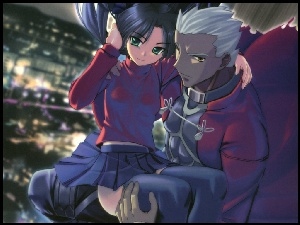 kobieta, facet, Fate Stay Night, postacie