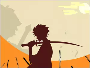 cień, Samurai Champloo, miecz