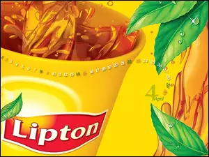 Listki, Kubek, Herbata, Lipton, Zielone