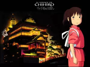 budynek, Spirited Away, dziewczyna