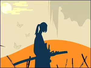 motylki, Samurai Champloo, cień