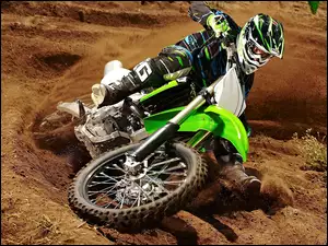 Wyścig, Kawasaki KX450F, Piasek