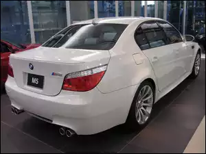 Światła, Biały, E60, BMW 5, Tył
