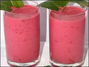 Mięty, Dwa, Koktajle, Owocowe, Listki