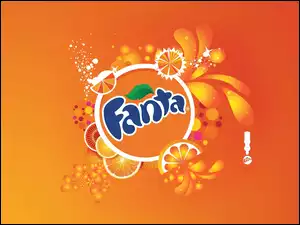 Wzorki, Napój, Napis, Fanta, Pomarańczowe