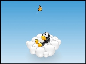 Motylek, Linux, Pingwin