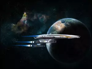 Kosmos, Kosmiczny, Planeta, Statek