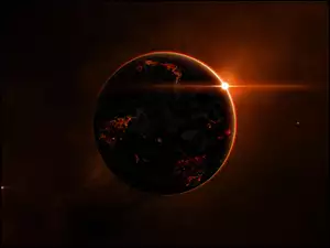 Planeta, Słońca, Ziemia, Zachód