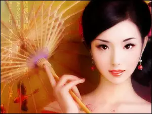 Parasol, Piękna, Japonka