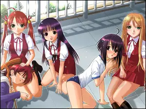 balkon, Mahou Sensei Negima, kobiety