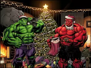 Hulk, Prezenty, Rulk, Choinka