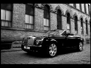 Kabriolet, Czarny, Rolls-Royce Phantom