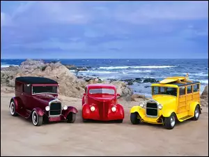 HotRod, Trzy, Samochody