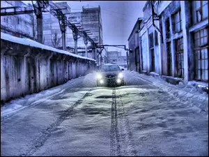Ulica, Mazda, Ośnieżona
