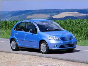 Citroen C3, Samochód, Niebieski