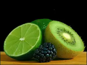 Jeżyna, Połówka, Kiwi, Limonki, Czarna