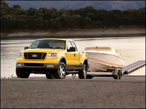 Łódka, Ford F 150, Przyczepa
