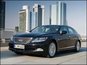 Hybryda, Czarny, Lexus LS 600H
