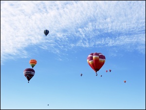 Balony, Niebo, Chmury