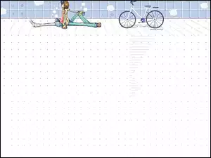 Zakochana, Rower, Para, Spotkanie