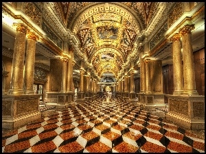 Wnętrze, Las Vegas, Hotelu, Weneckiego