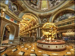 USA
, Wnętrze, Weneckiego, Hotelu, Las Vegas