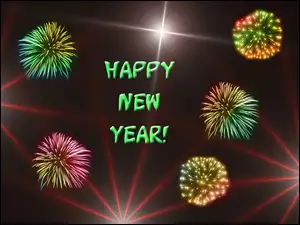 Happy New Year, fajerwerki